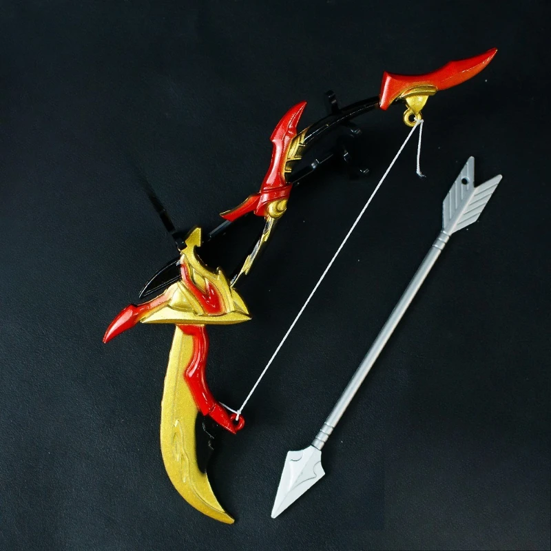 Neue 17 cm Bogen Pfeil Schwert Anime Weitkampf Waffen Modell Legierung Handwerk Spiel Peripheriegeräte Sammlung Festival Geschenke Spielzeug kind