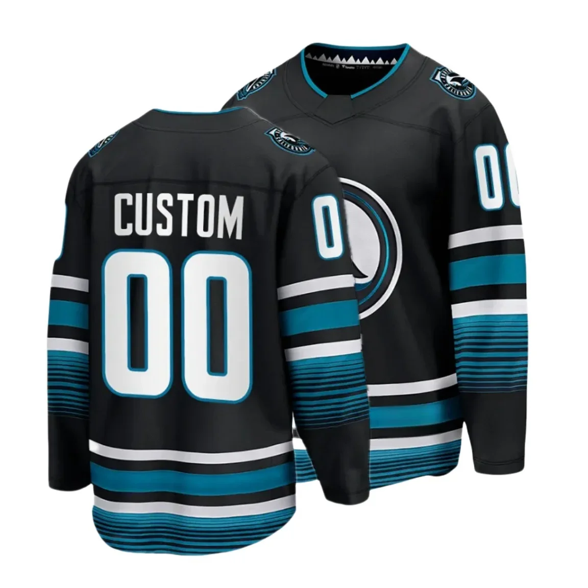 

Custom San Jose Men Ice Hockey Jersey #71 Macklin Celebrini #44 Marc-Edouard Vlasic #29 Mackenzie Blackwood #7 Nico Sturm S