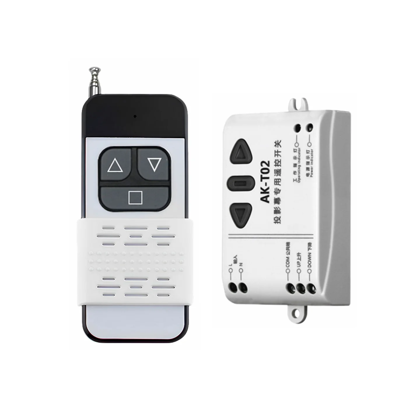 AC220V Cylindrical Motor Remote Control Switch, Used for Remote Control of Blinds And Projection Screens in Meeting Rooms