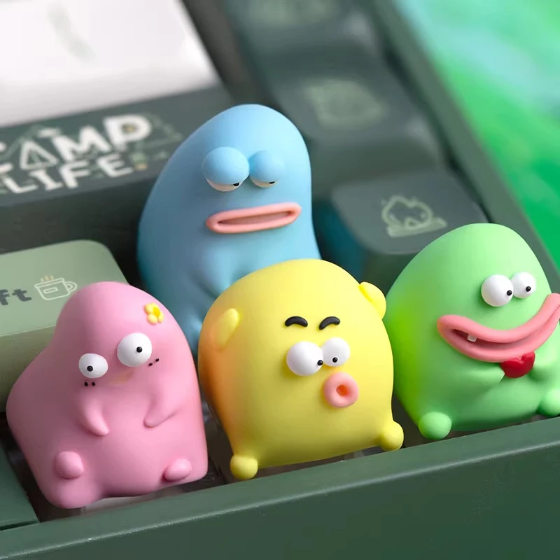 Cute Resin Keycaps for Mechanical Keyboard ESC Key Customizable Abstract Personality Decorative Keycap for Keyboard Enthusiasts