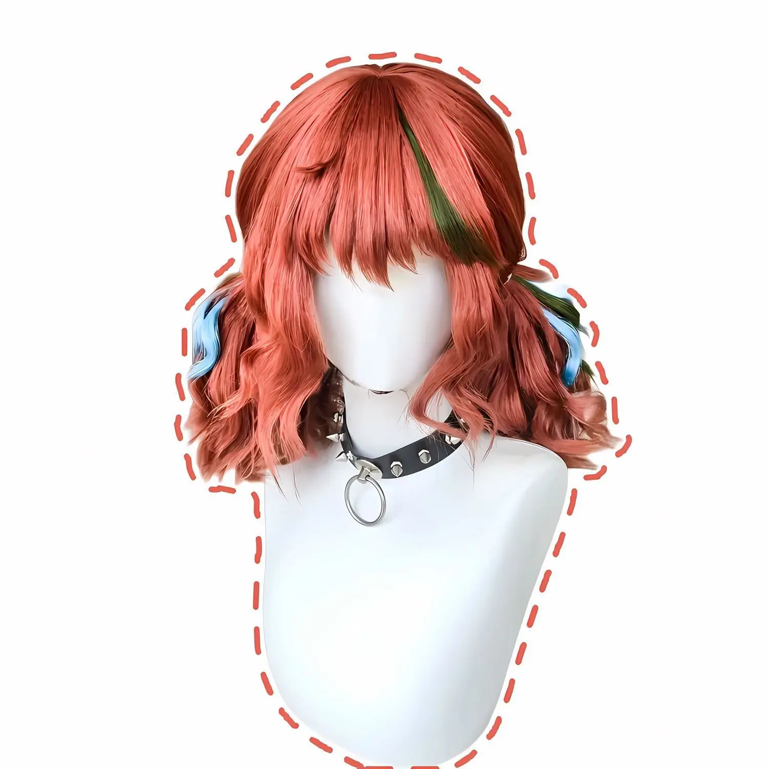 الهوية الخامس المشجع ليلي شعر مستعار تأثيري | شعر أوبورن متوسط الطول في قبعة كاملة كاملة لزي الرسوم المتحركة #5