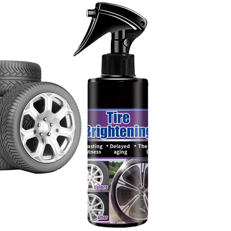 Tire Coating & Dressing 100ml Satin Tire Coating UV Protection Coating Agent Long-Lasting Shine Repels Dirt/Water Coating Agent