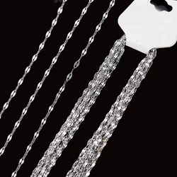 10pcs Gold Stainless Steel Link Necklace Chains Jewelry Cuban Lip Chokers With 5cm Extender For Men Women Making No Fade Bulk