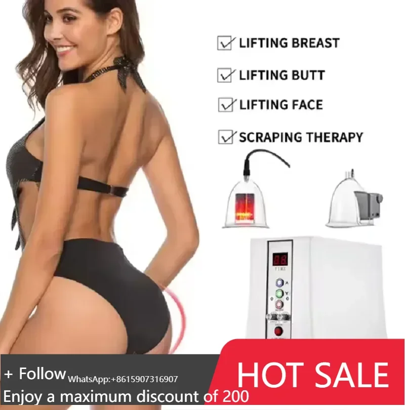 

32Cups Vacuum Therapy Massage Slimming Bust Enlarger Breast Enhancement BIO body shaping buttocks butt booty Lifting machine