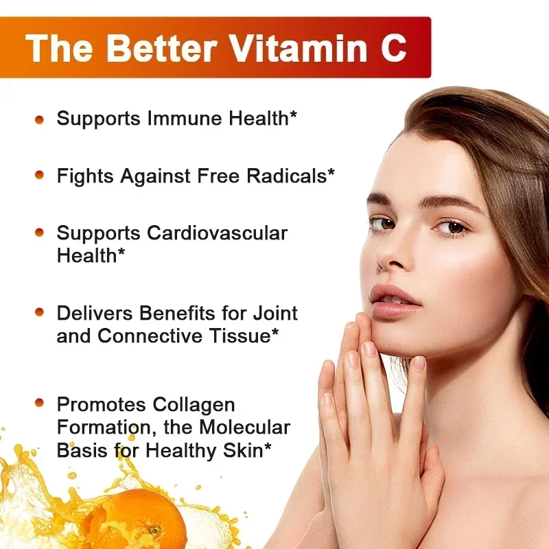 Liposomal Vitamin C Capsules - Powerful Antioxidant, Promotes Collagen Production, Skin Glow, Supports Heart, Immune Health