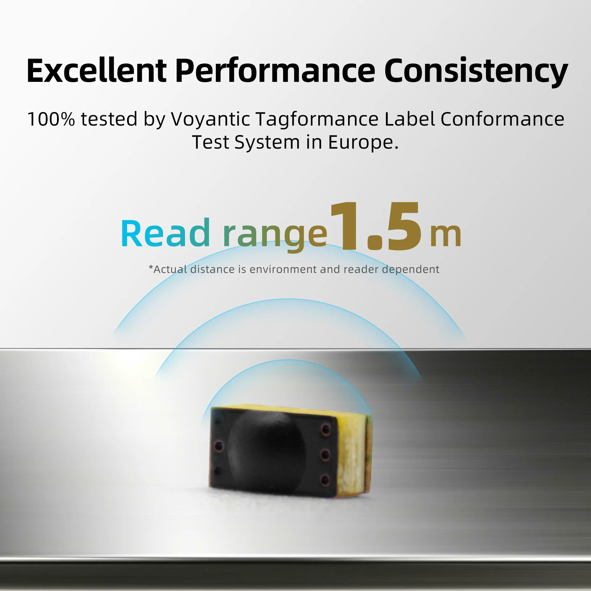 100pcs FR4 Metal Resistant Electronic Label Heat-resistant EPC Class1 Gen2, ISO18000-6C 902-928MHz 865-868MHz NXP Ucode 8 chip