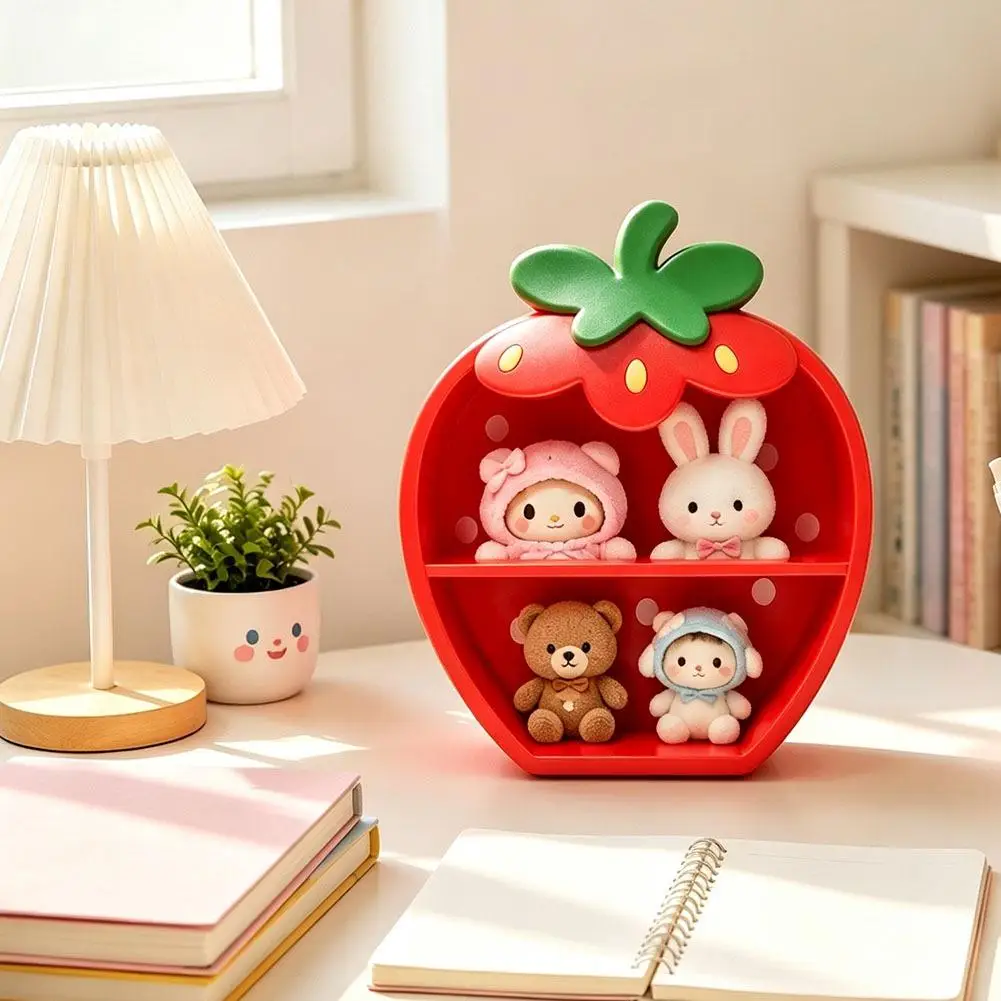 Strawberry Shaped Multi-Layer Doll Storage Rack Doll Storage Rack Doll Doll Storage Rack Student Desktop Storage Decorations