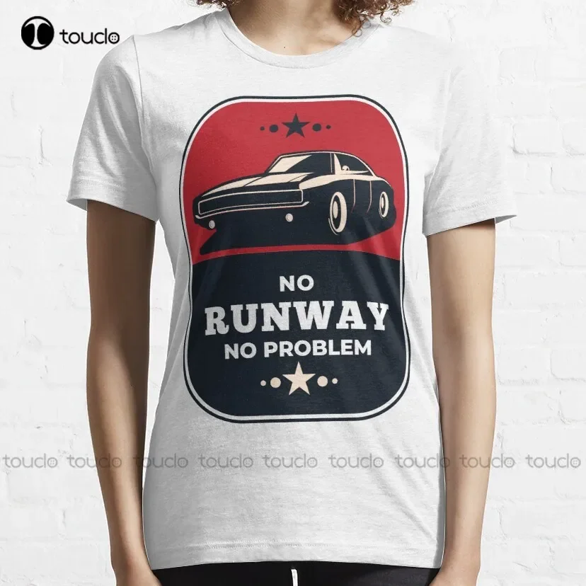 No Runway No Probblem Shirt Trending T-Shirt Womens T Shirt Outdoor Simple Vintag Casual T Shirts Xs-5Xl Breathable Cotton New