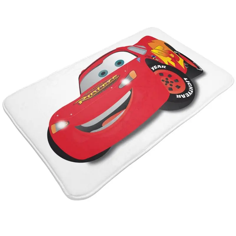 Custom Lightning Mcqueen Cars Front Floor Door Entrance Mat Indoor Bathroom Kitchen Doormat Balcony Carpet Rug