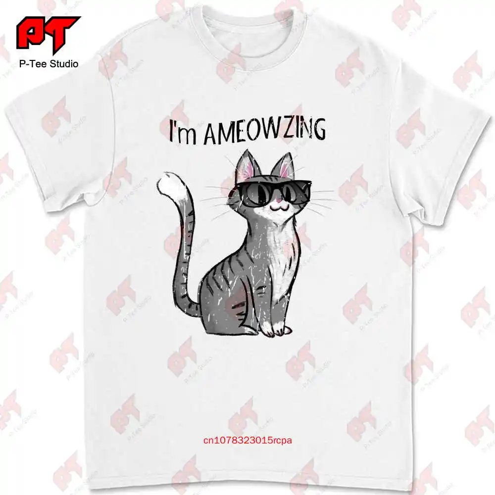 Ameowzing, кошачьи солнцезащитные очки, футболка L5HE
