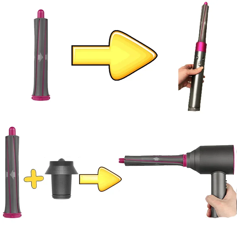 5in1 For Dyson Airwrap Supersonic Hair Dryer Curling Attachment Automatic Hair Curler Barrels And Adapters Styler Curling Tool