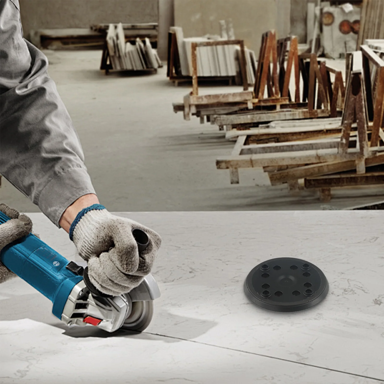 

For Polishing 8 Holes Sanding Pad 125mm Sanding Pad Round Polishing Wheel Uniform Hook Dust Collection Holes High-density Hook