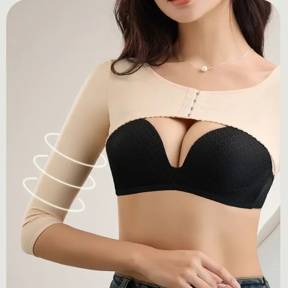 Slimming Back Postures Corrector Arm Shaping Sleeves Correction Long Sleeve Vest Women Back Supports Humpback Shaper Control