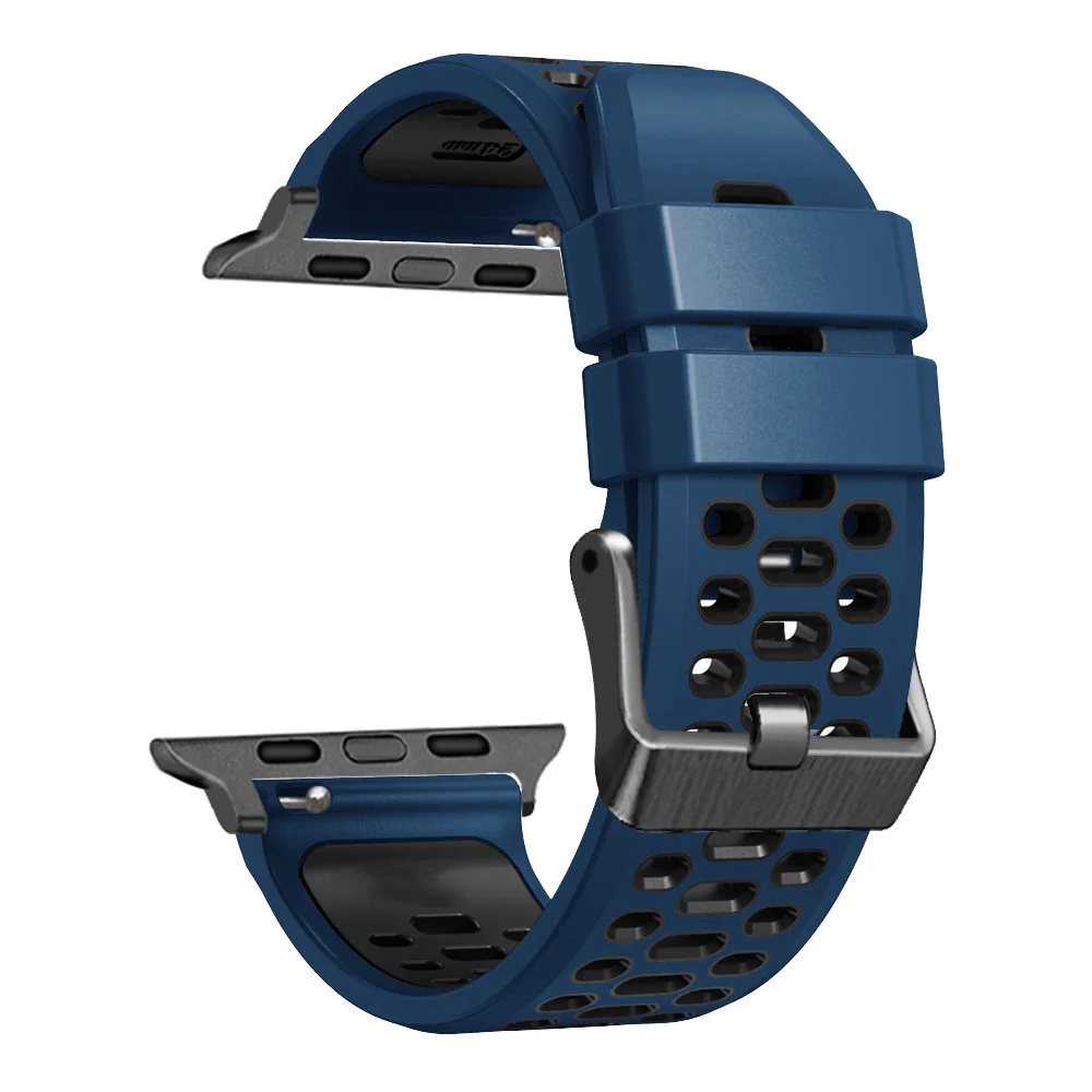 QCTOG Neues Silikon armband für Apple Watch Ultra 49mm Band se 8 7 45mm 41mm Uhren armband für iwatch Serie 6 5 4 3 44mm 42 mm40mm Band 7