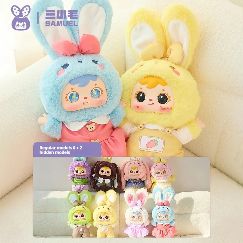 

Samuel V4 400% Overall Doll Soft Cute Rabbit Treasure Series Mystery Vinyl Plush Blind Box Desktop Decor Girl Surprise Toy Gifts