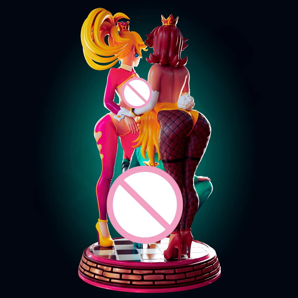 1:24 FUTA Officier Rhu Trio Attached NSFW 3d Print Hars Speelgoed Kit Gk Ongeverfd Beeldje Diy Ongemonteerd Standbeeld Figuren Model Speelgoed