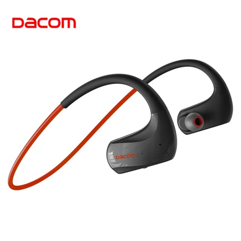 سماعات أذن Dacom Wireless Sports المعلقة المحددة بتقنية البلوتوث 5.3 للجري في الأذن IPX7 مقاومة للماء والعرق المقاوم للماء