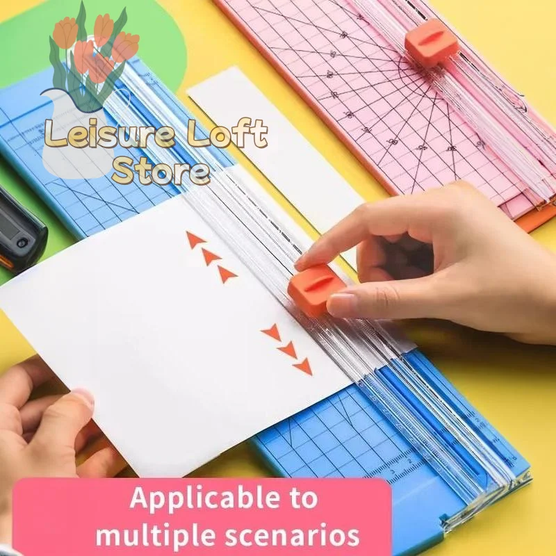 Double Sided A4 Paper Cutter Portable Easy-to-use Trimmer for Student Schoolwork Office File Card Craft Cutting Tools