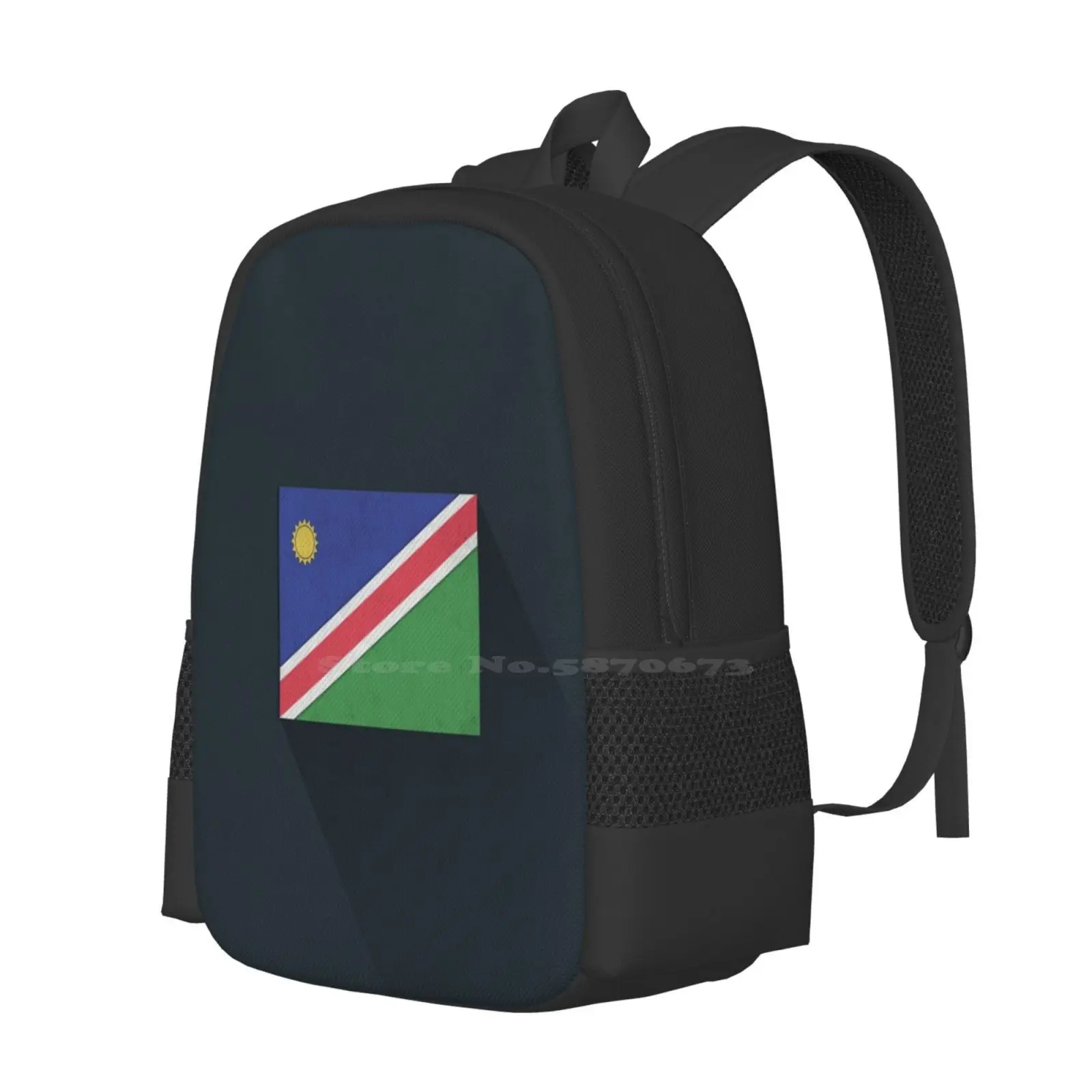 Namibia Hot Sale Schoolbag Backpack Fashion Bags Flag Flat Material Pole Long Shadow Stylish Beautiful Elegant Map African