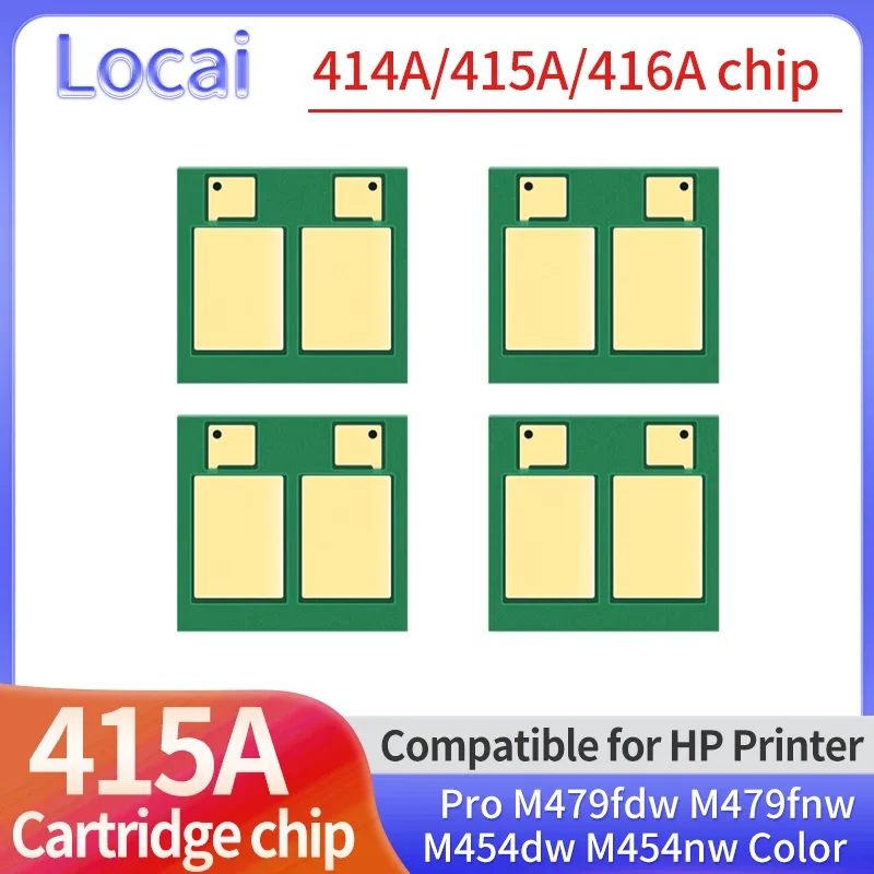 414A 415A 416A Toner Cartridge chip Compatible for HP Laserjet Pro M454 M454dw M454nw MFP M479 M479dw M479fdw Color Printer CHIP