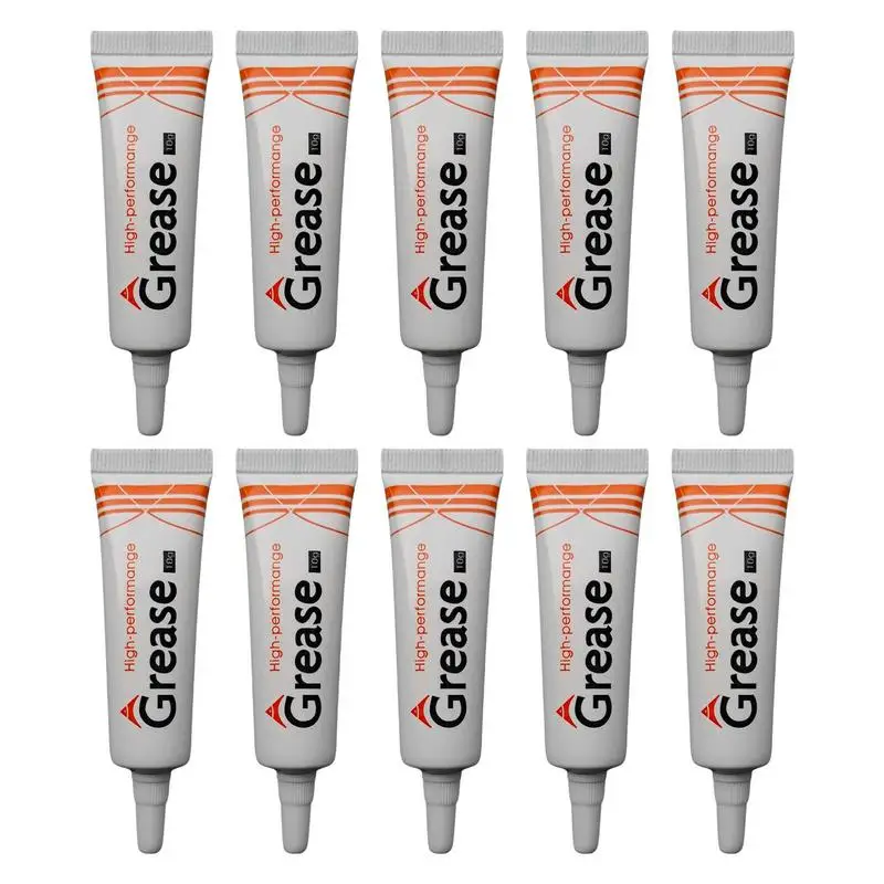 

Sealing Grease 10 Pieces Multipurpose Silicone Grease Tube Fast Silicone Grease For Toilet Washers Flashlight Electrical