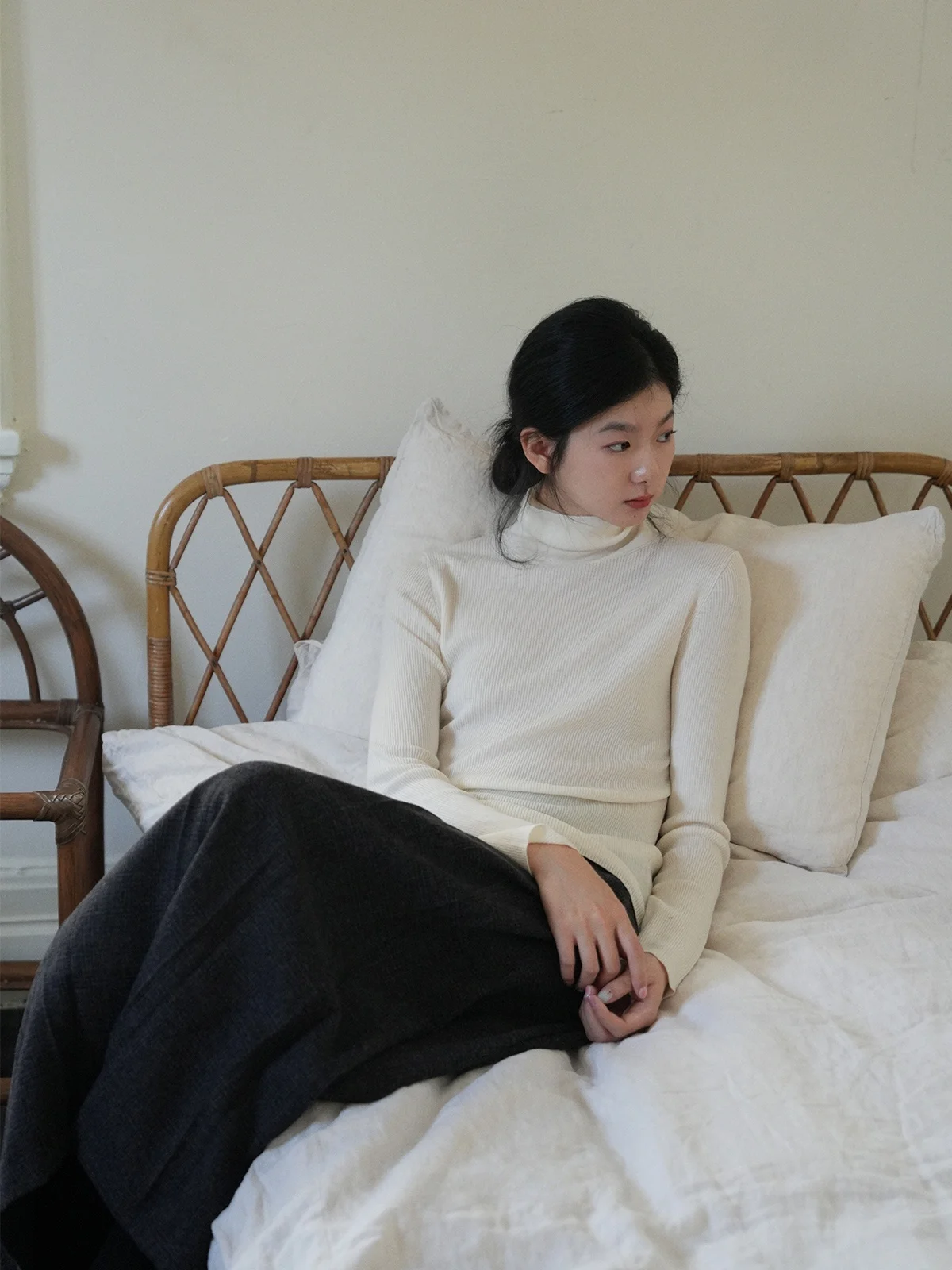 

Универсальная трикотажная шерстяная основа Key Feedba Sl Long Sve, цельная термостойкая зимняя теплая женская мода