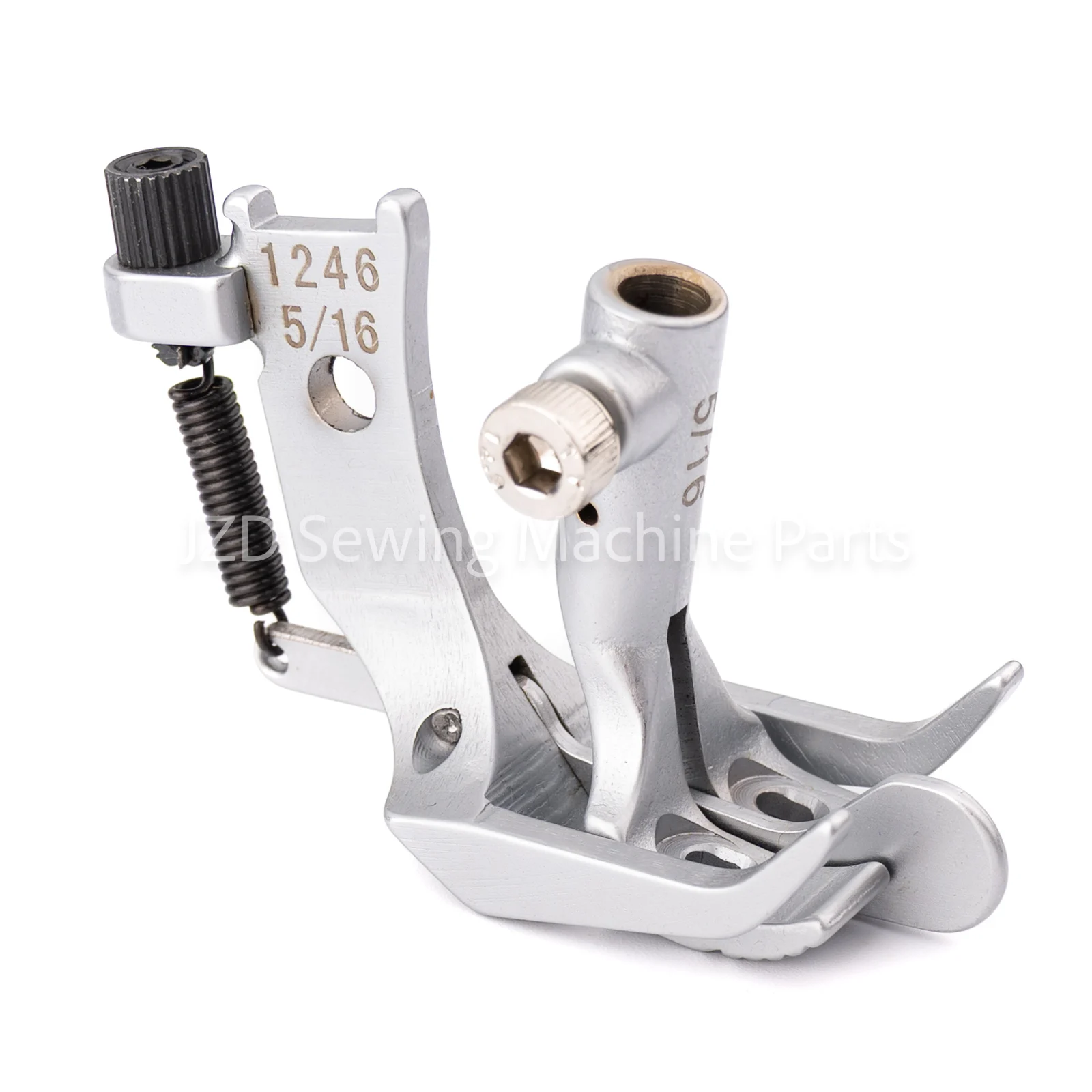 

KP1246 2-игольная прогулочная лапка с пружинным центральным направляющим для швейных машин PFAFF 146 1246 1296 с двойной иглой