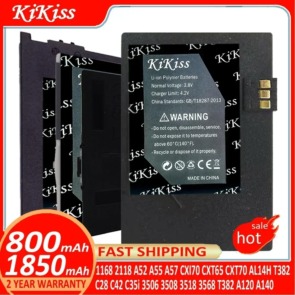 KiKiss Battery for SIEMENS 1168 2118 A52 A55 A57 CXI70 CXT65 CXT70 AL14H T382 C28 C42 C35i 3506 3508 3518 3568 A120 A140