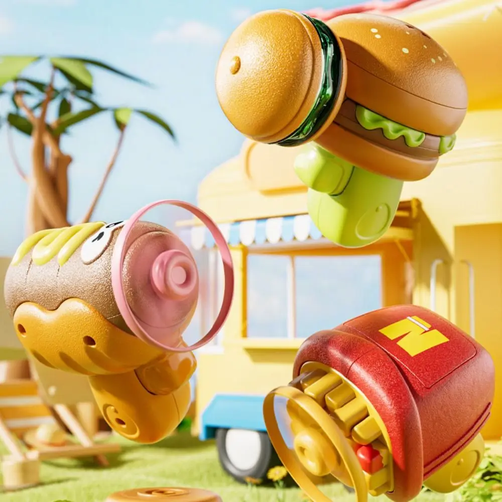 

6-в-1 гироскоп, летающий диск, форма картофеля фри, новый дизайн, волчок, летающий диск, светящийся со светодиодной подсветкой, вращающаяся пусковая установка гироскопа