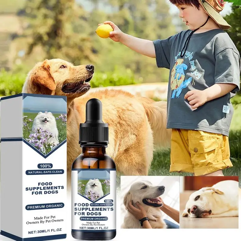 Dog Support Supplements 30ml Dog Immune Support Drops Nutrition Supplement For Dogs Natural Supplement Pet Supplies