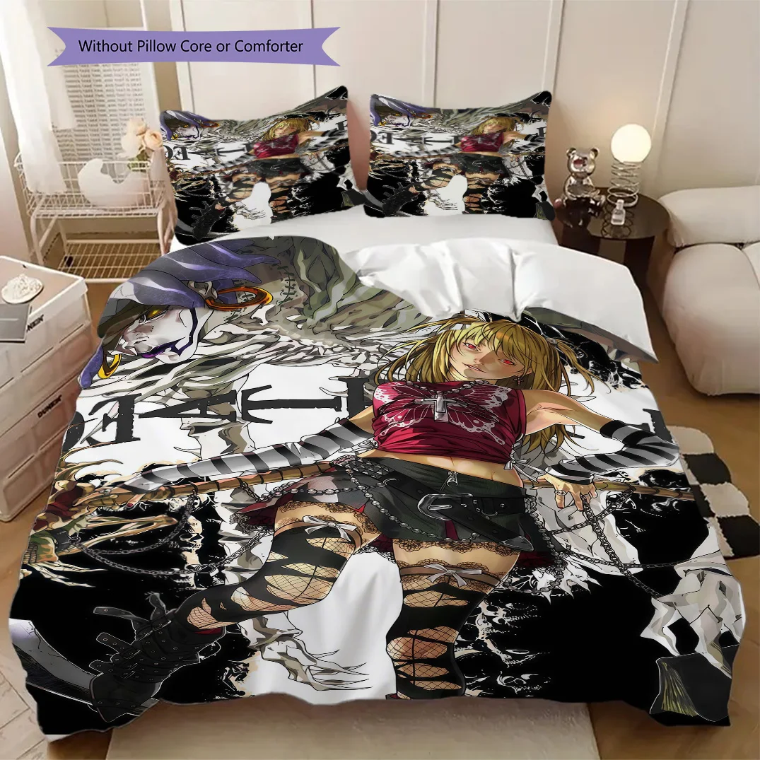 Anime Death Note Duvet Cover | King, Queen, Full, Twin, Anime Cartoon Bedding Set Gift LXRa24