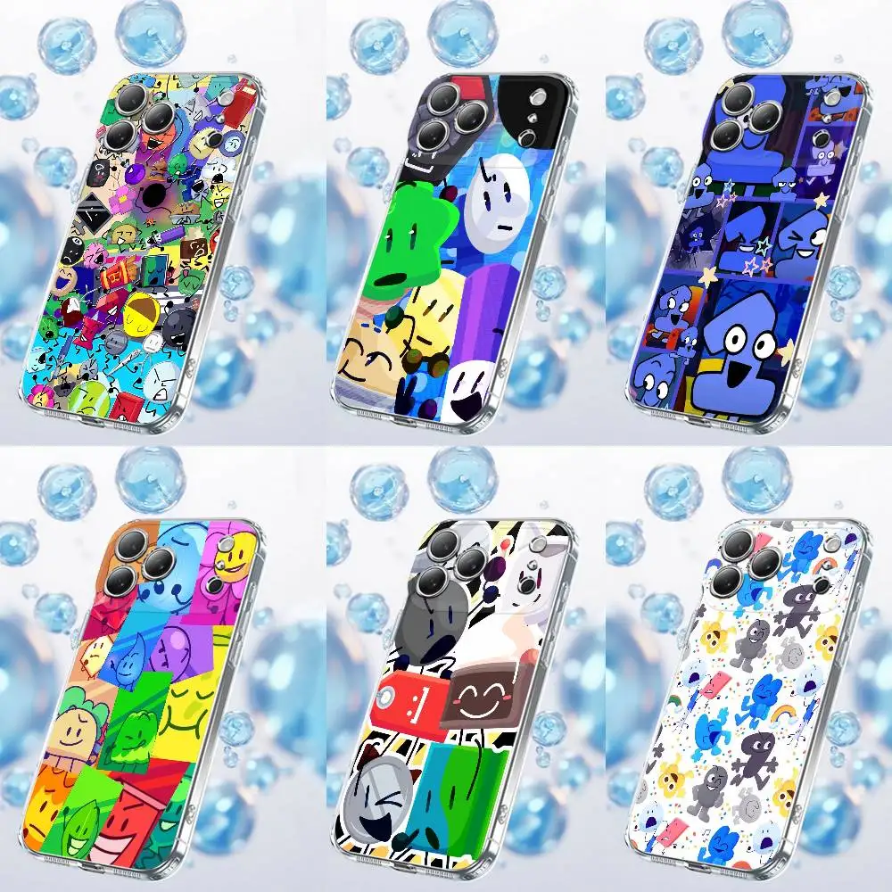 

Bfdi B-Battle For Dream Island Phone Case For iPhone 17,16,15,14,13,12,11 Plus,Pro,Max,Plus,E,Air,Mini Transparent Cover