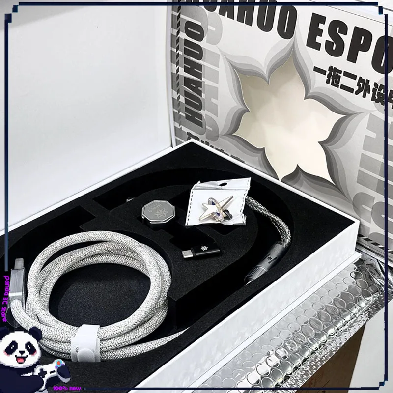 

Игровой кабель Huahuo Esports Pro 8K 1-в-2 Aviator с магнитным переключателем, плетеный, с отсоединяемым разъемом для кастомной клавиатуры