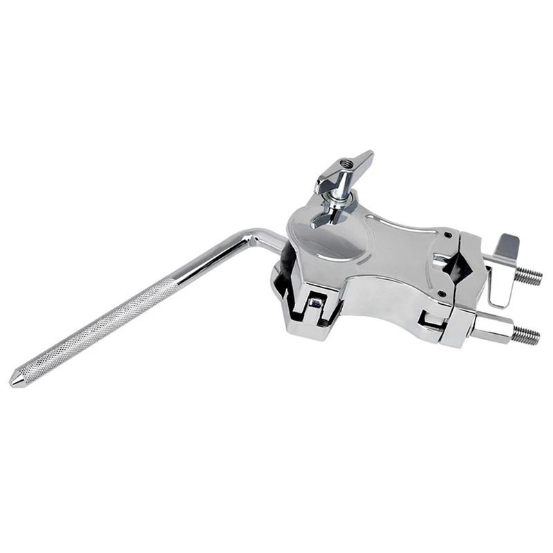 AA90-2X Drum Clamp Metal Drum Stand Extension Clip Rod Connecting Bracket Clip Percussion Drum Accessories Instruments