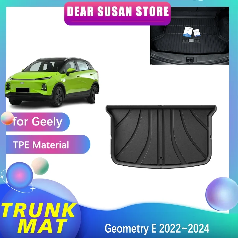 

Car Rear Trunk Mat for Geely Geometry E 2022~2024 2023 Special TPE Waterproof Pad Trunk Space Tray Liner Cargo Cover Accessories