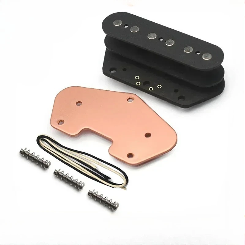 

[Pickup DIY Kits] Alnico 5 TL Dual Coil Bridge Humbucker Kits- Fiber Bobbin/Alnico V Pole Piece/Waxed Cloth Cable Pickup Kits