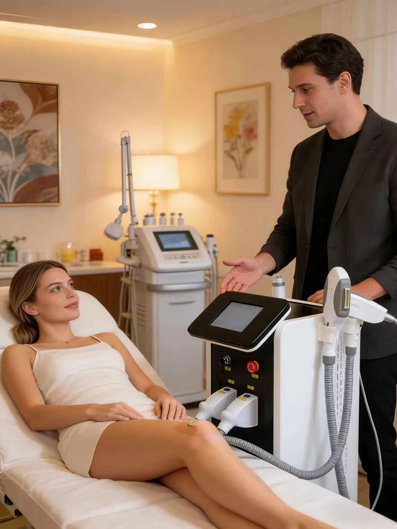 

3 in 1 OPT Laser E-light SLyric Hair Remove Pigment Tattoo Removal Machine Wrinkle Picosecond Skin Rejuvenation Vascular