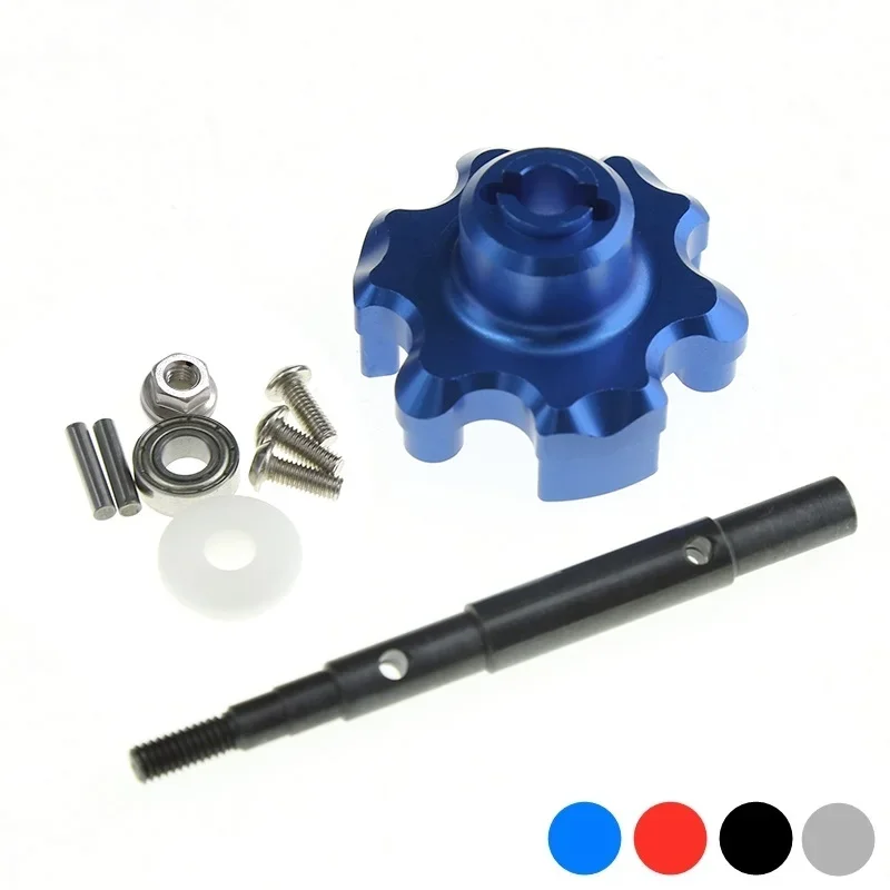 Metal Trasmission Cush Drive Housing with Drive Input Shaft for Traxxas 1/5 X-Maxx 6S 8S 4X4 RC Car Upgrade Parts