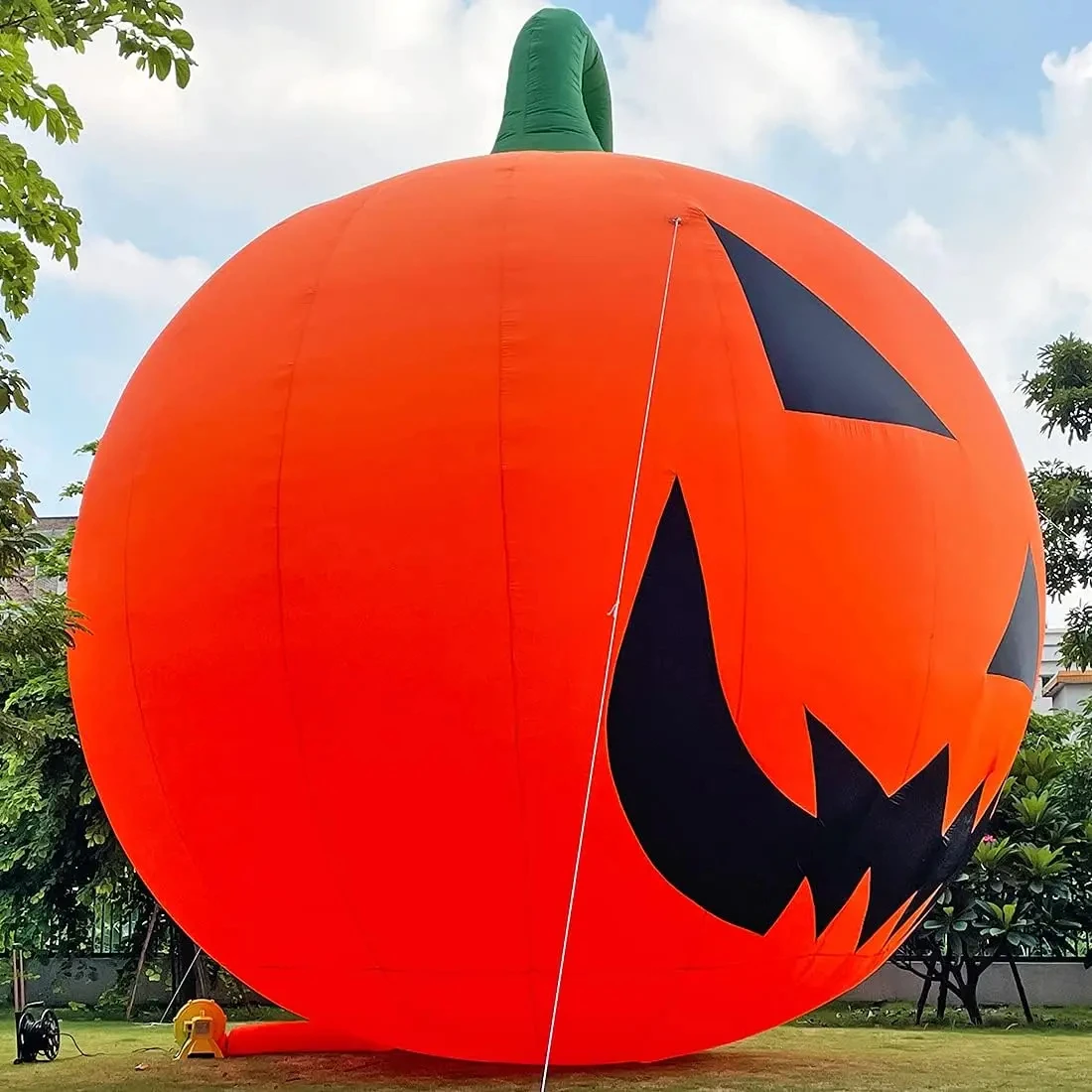 Custom Giant 20/26/33Ft Halloween Inflatable Pumpkin Decorations With Blower, Blow up Halloween Decorations Outdoor Holiday