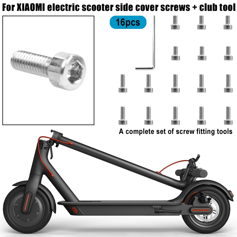 Front Wheel Hubs Cover Screws For Xiaomi M365 1S Pro Electric Scooter Protective Case Decorative Shell Screw With Tools Parts