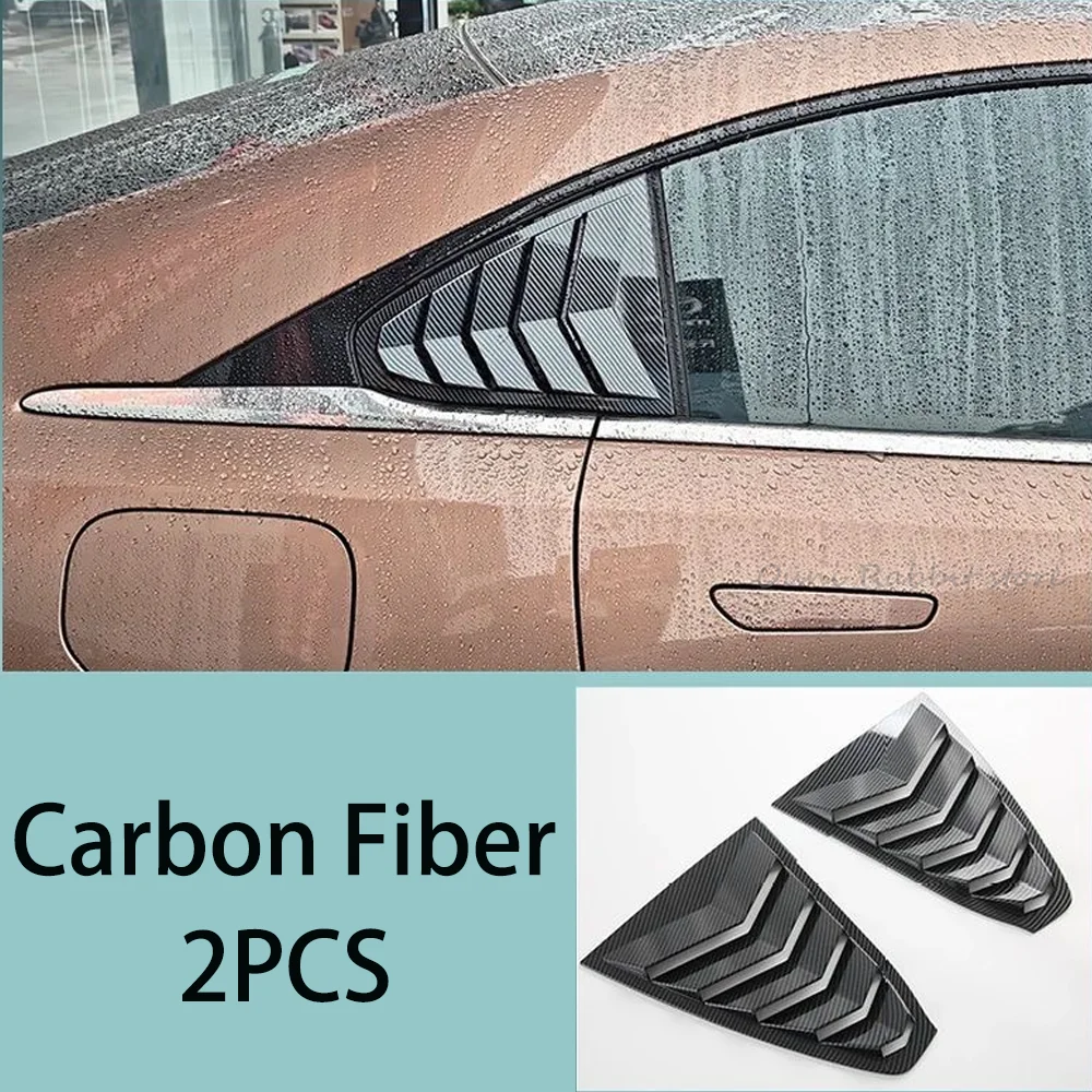 For Mazda 6e EZ-6 J90A 2024~2026 Car Carbon Fiber Door Handles, Rear Quarter Louvers, Fuel Tank/Electrical Box Cover Accessories view 5