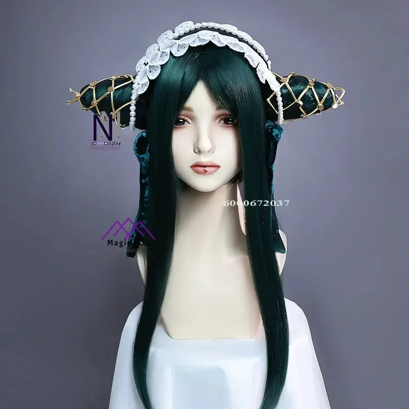 

CyAnime Одежда высшего качества Черный дворецкий Sieglinde Sullivan зеленое платье Witcn Лолиты для женщин парик косплей костюм на заказ Хэллоуин