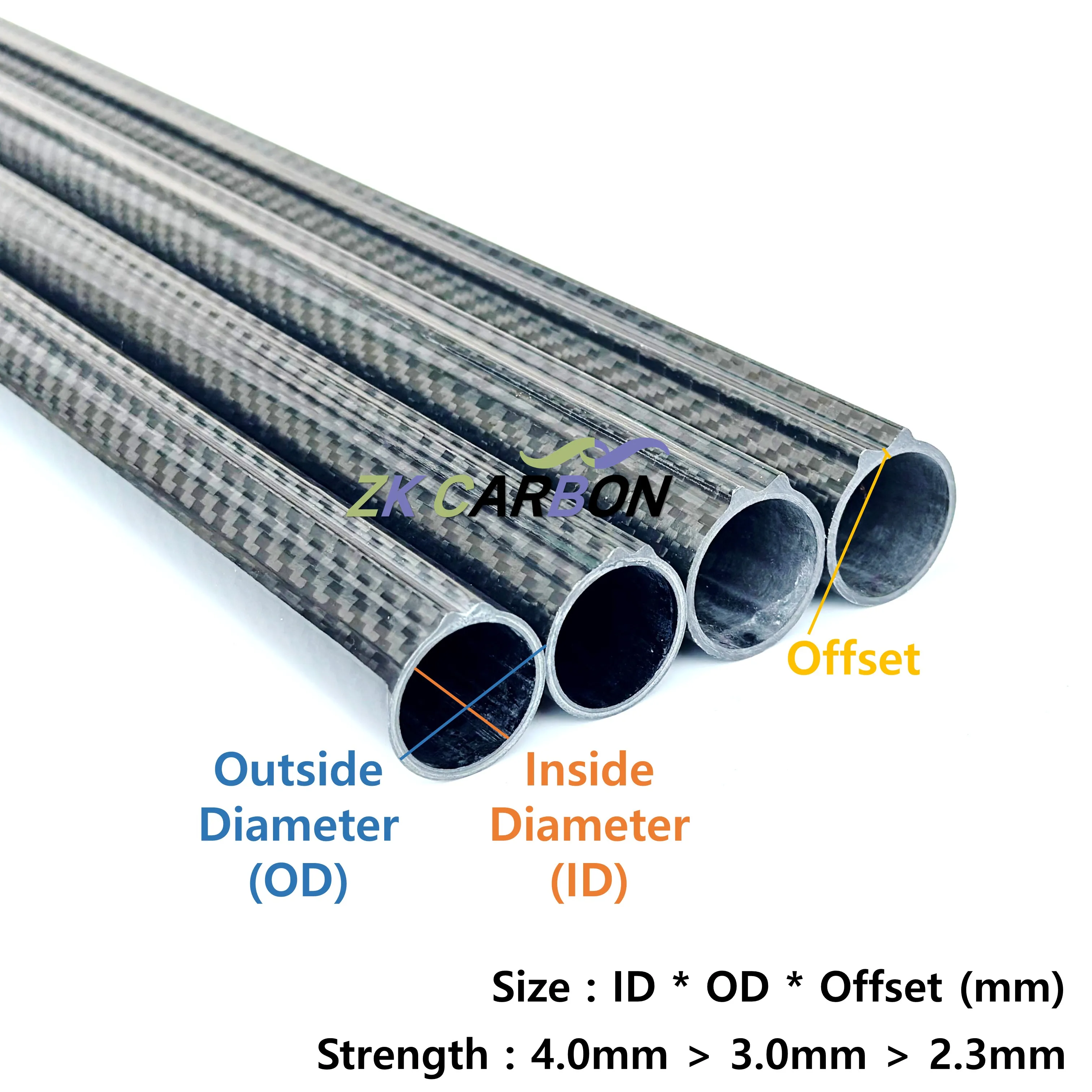 Carbon Fiber Cuttlefish Barrel Size 25x28mm 26x30mm 26x31mm Offset 2.3mm 3.0mm 4.0mm Length 600-1300mm Speargun Railguns Harpoon