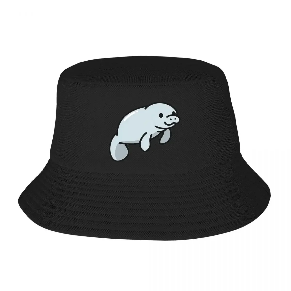 Manatee Bucket Hat Panama For Man Woman Bob Hats Hip Hop Fisherman Hats Summer Beach Fishing Unisex Caps