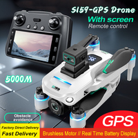 New S159 GPS Drone 8K Professinal HD Camera 360° Obstacle Avoidance Brushless with Screen Remote Control FPV Drone RC Quadcopter