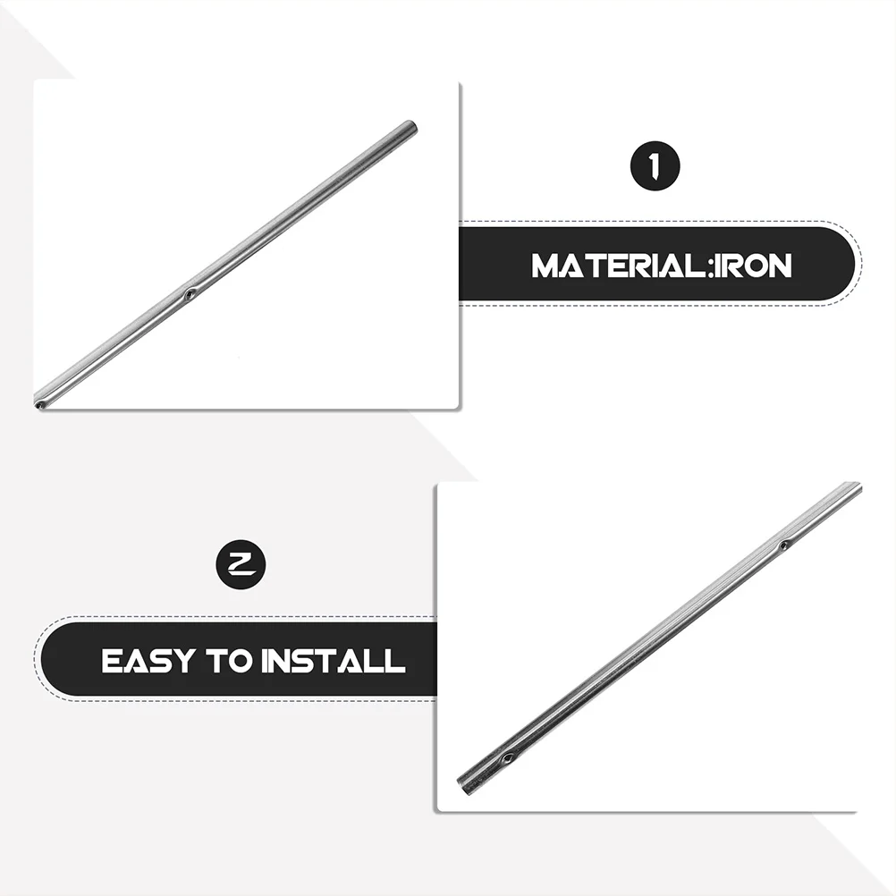 

3Pcs Football Table Operation Poles Iron Metal Rods Soccer Machine Replacement Parts Comfortable Install