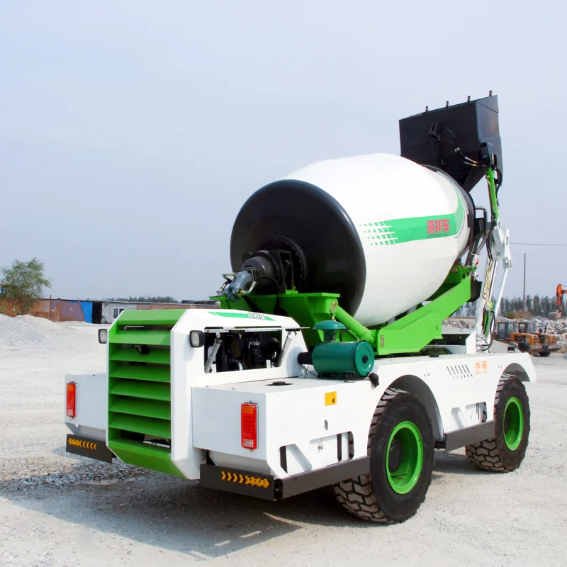 Hot sale Sand Cement Mixing Machine self loading concrete mixer truck with cement hopper