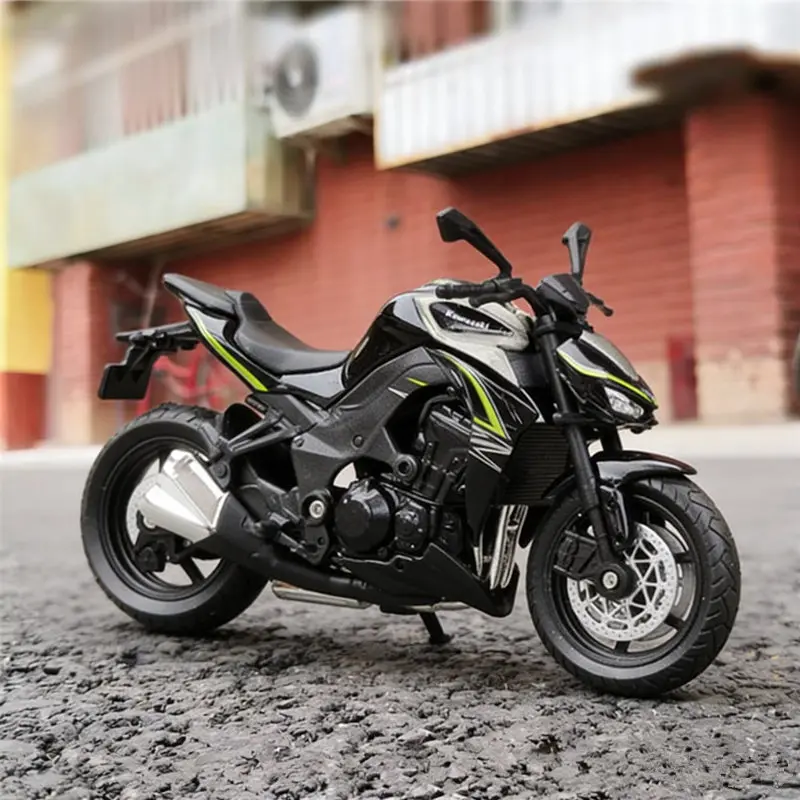 

Модель мотоцикла WELLY 1:18 Kawasaki Z1000 R 2017, литая металлическая, гоночная, уличная, спортивная, имитационная, подарок для детей