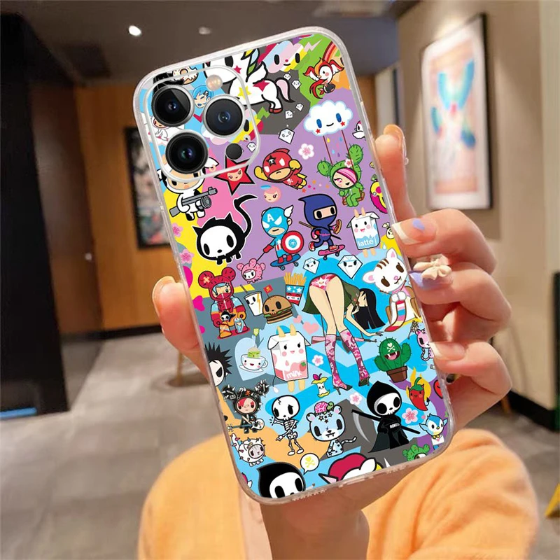 حافظة هاتف آيفون 17ProMax Air 16 15 14 13 Pro Max 15 16 Pro 15Plus لطيف اليابان Tokidoki اليابانية