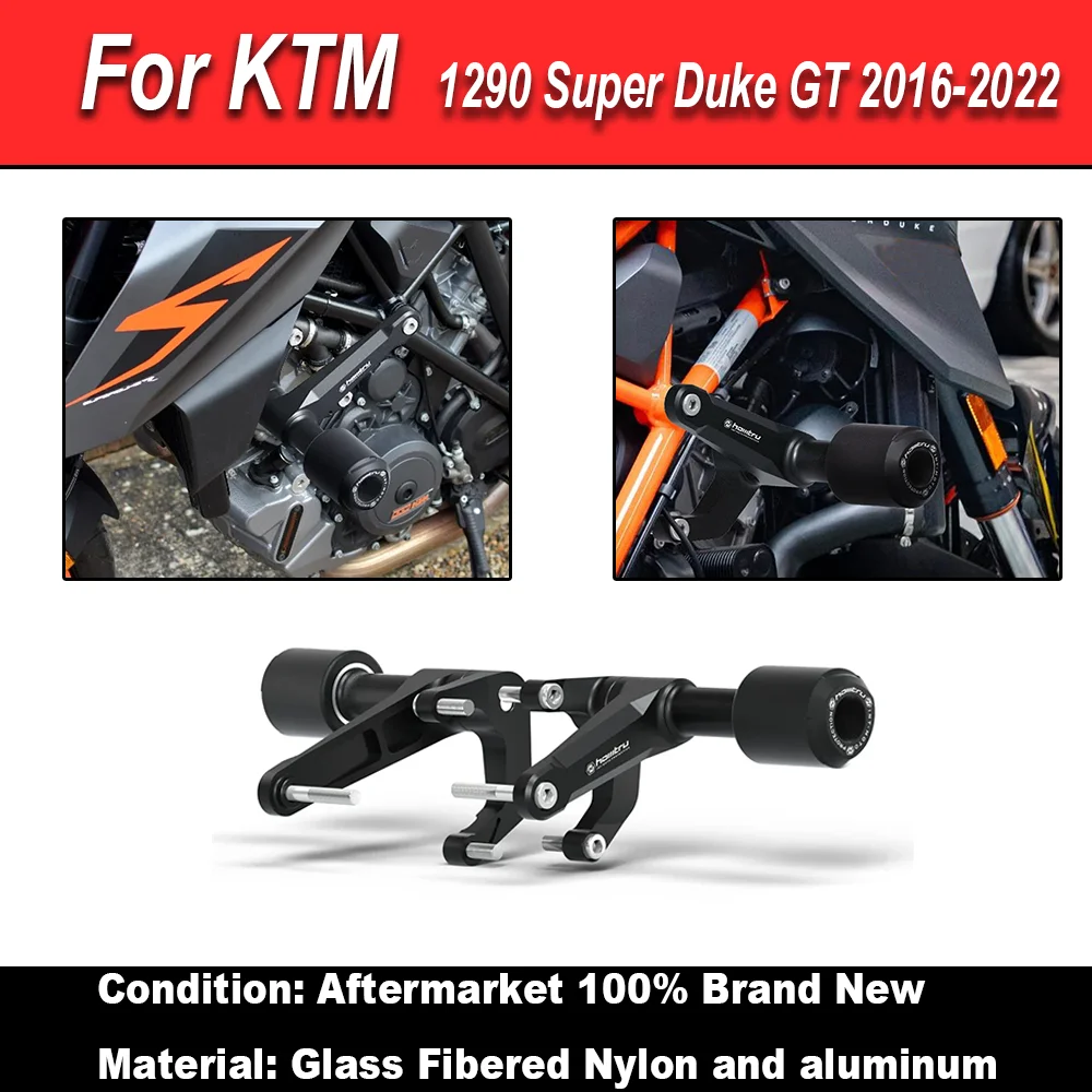 

Для KTM 1290 Super Duke GT 2016-2022 ползунки на раму мотоцикла, защита от падения, защита от столкновений
